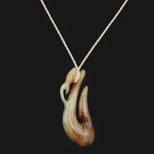 Personalized Bird Animal Design Brown Flower Jade Necklace - Perfect Gift for Travelers & Birthdays. Mini Pendant Carvings Included