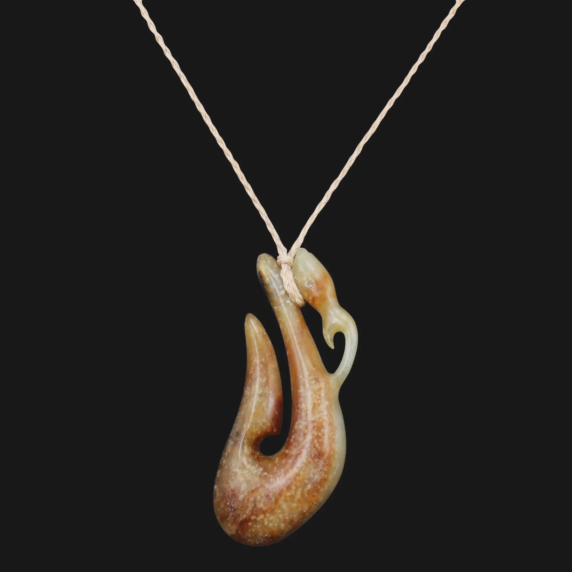 Personalized Bird Animal Design Brown Flower Jade Necklace - Perfect Gift for Travelers & Birthdays. Mini Pendant Carvings Included