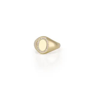 SIMONA DIAMOND SIGNET RING