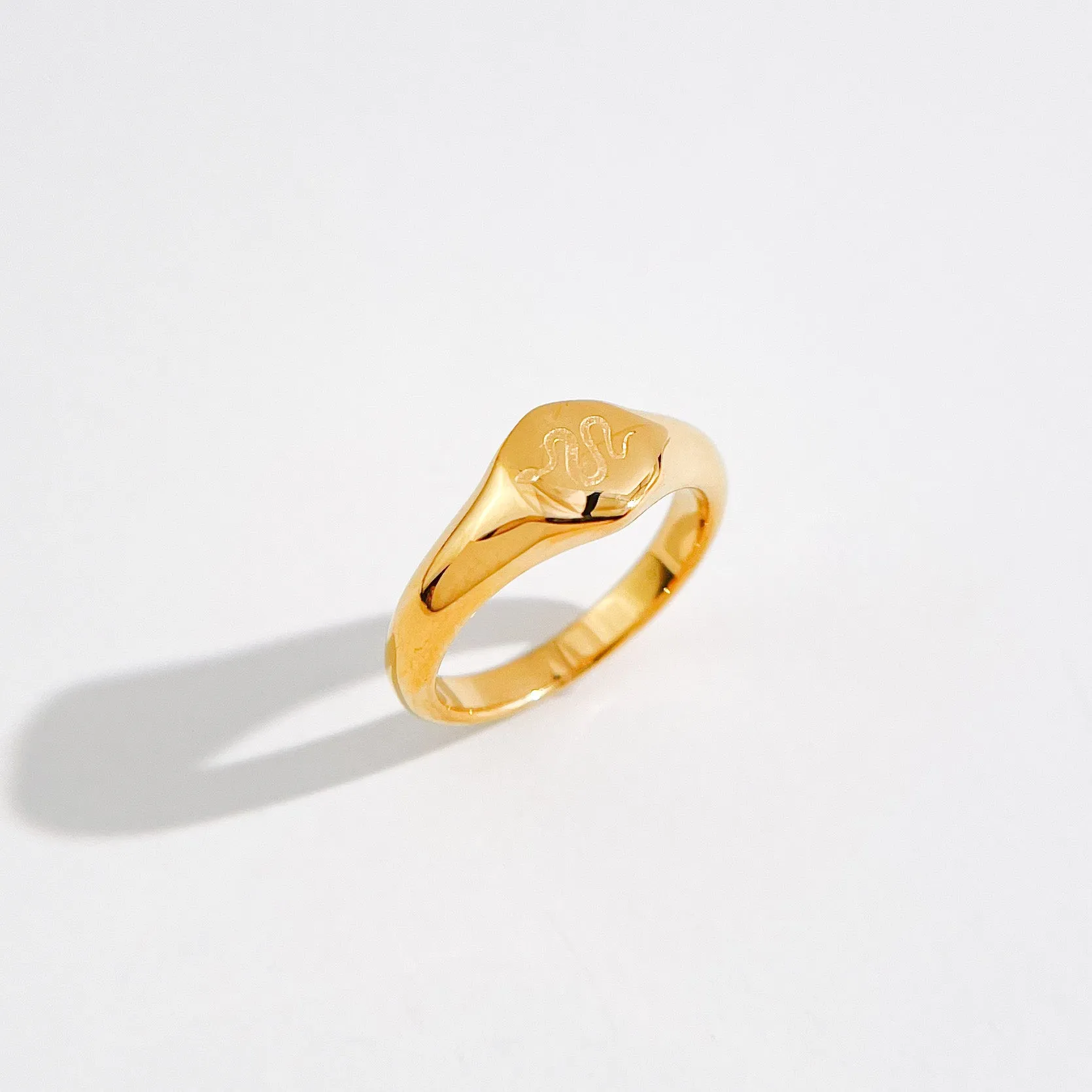 Slitherin Signet Gold Ring