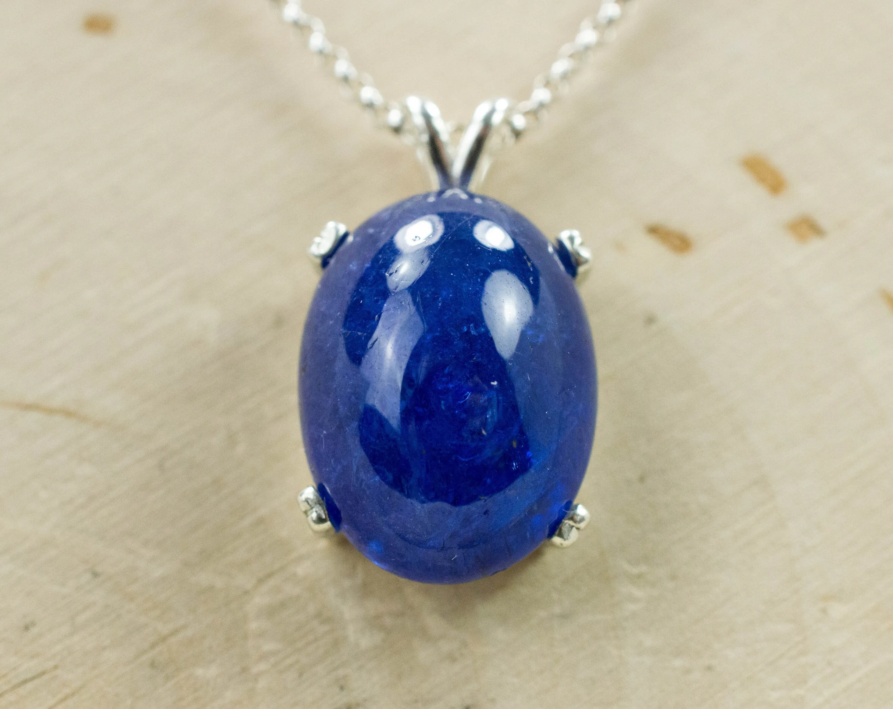 Tanzanite Pendant; Natural Tanzanian Tanzanite; 23.120cts