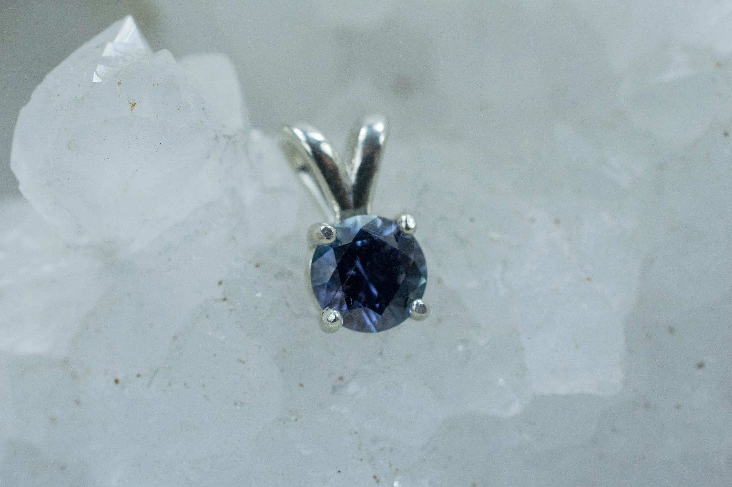 Tanzanite Pendant; Natural Untreated Tanzanian Tanzanite