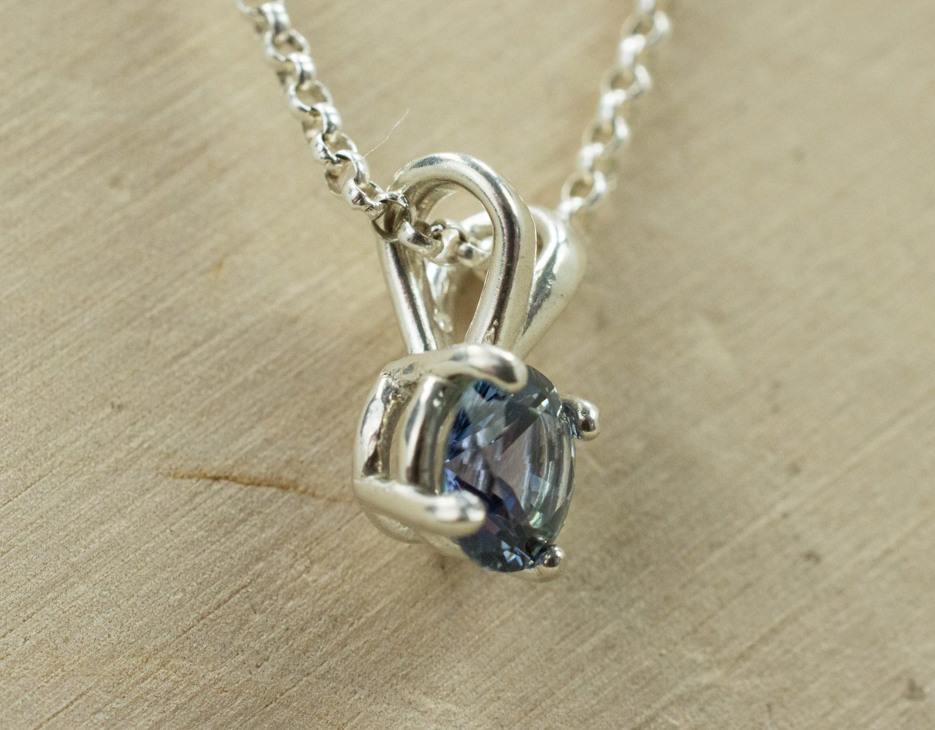 Tanzanite Pendant; Natural Untreated Tanzanian Tanzanite
