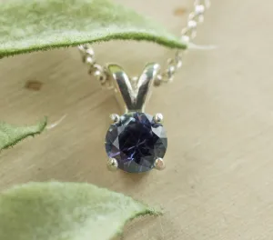 Tanzanite Pendant; Natural Untreated Tanzanian Tanzanite