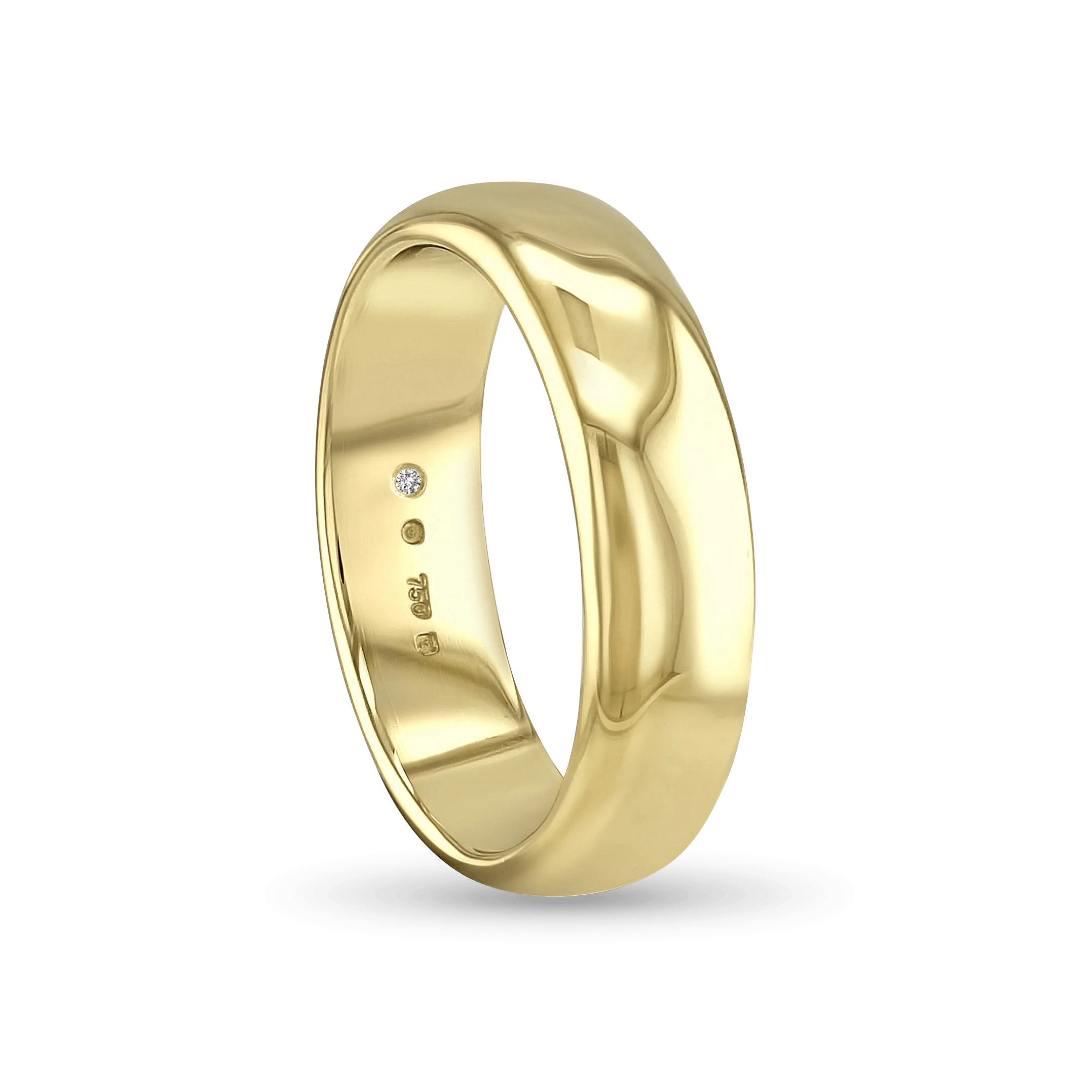 The CB Gentlemans Court Shaped Wedding Ring