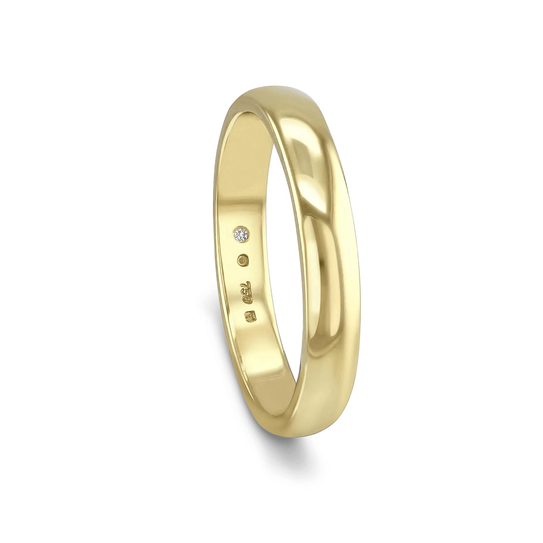 The CB Gentlemans Court Shaped Wedding Ring