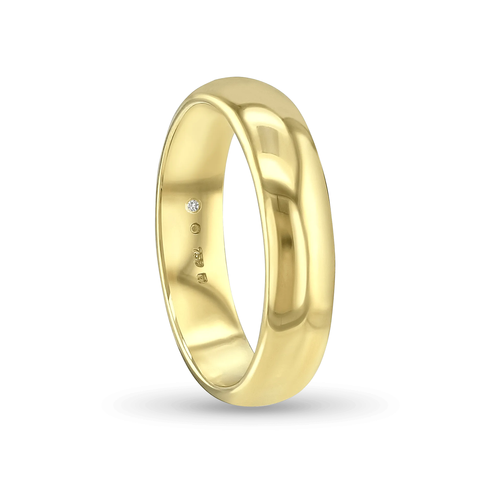 The CB Gentlemans Court Shaped Wedding Ring