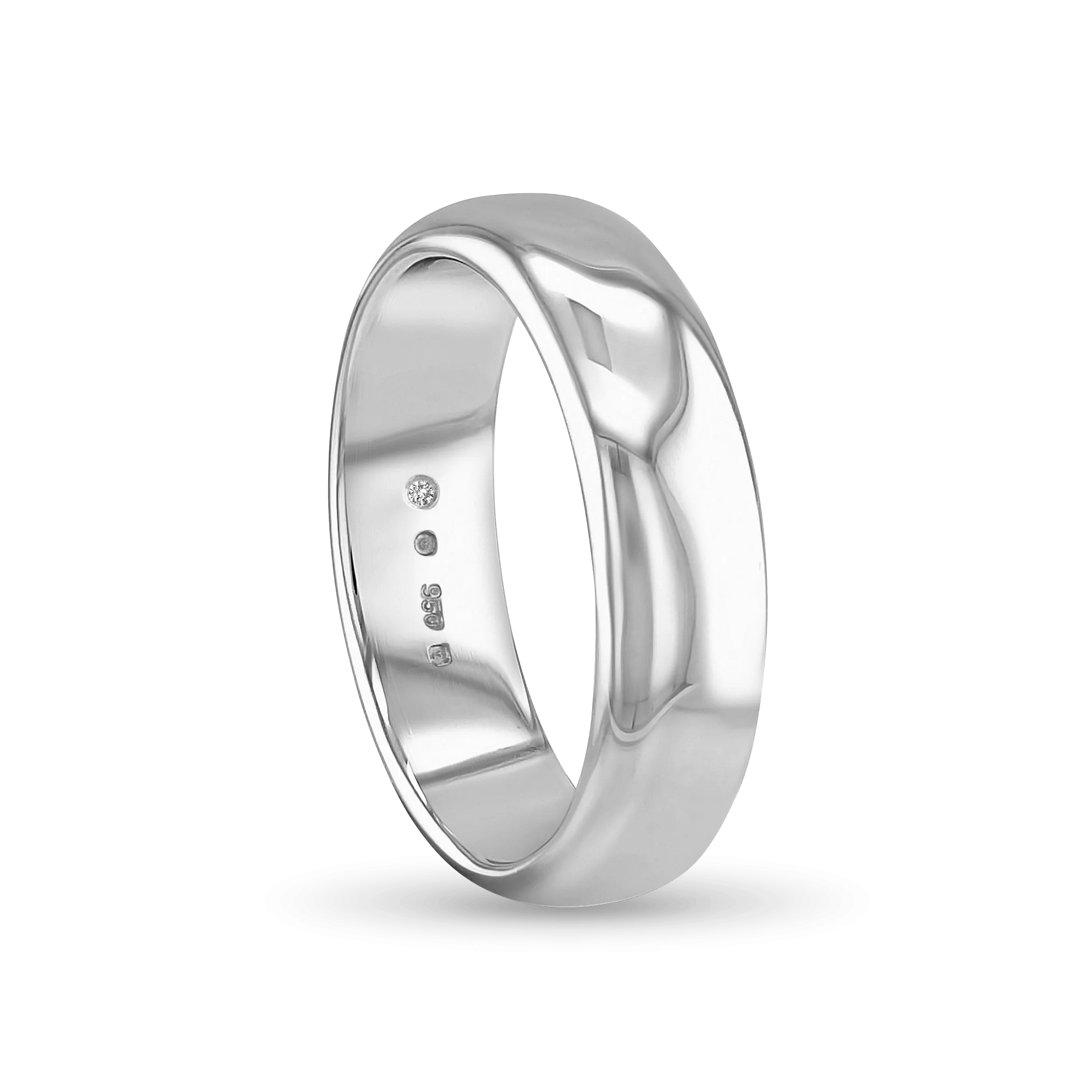 The CB Gentlemans Court Shaped Wedding Ring