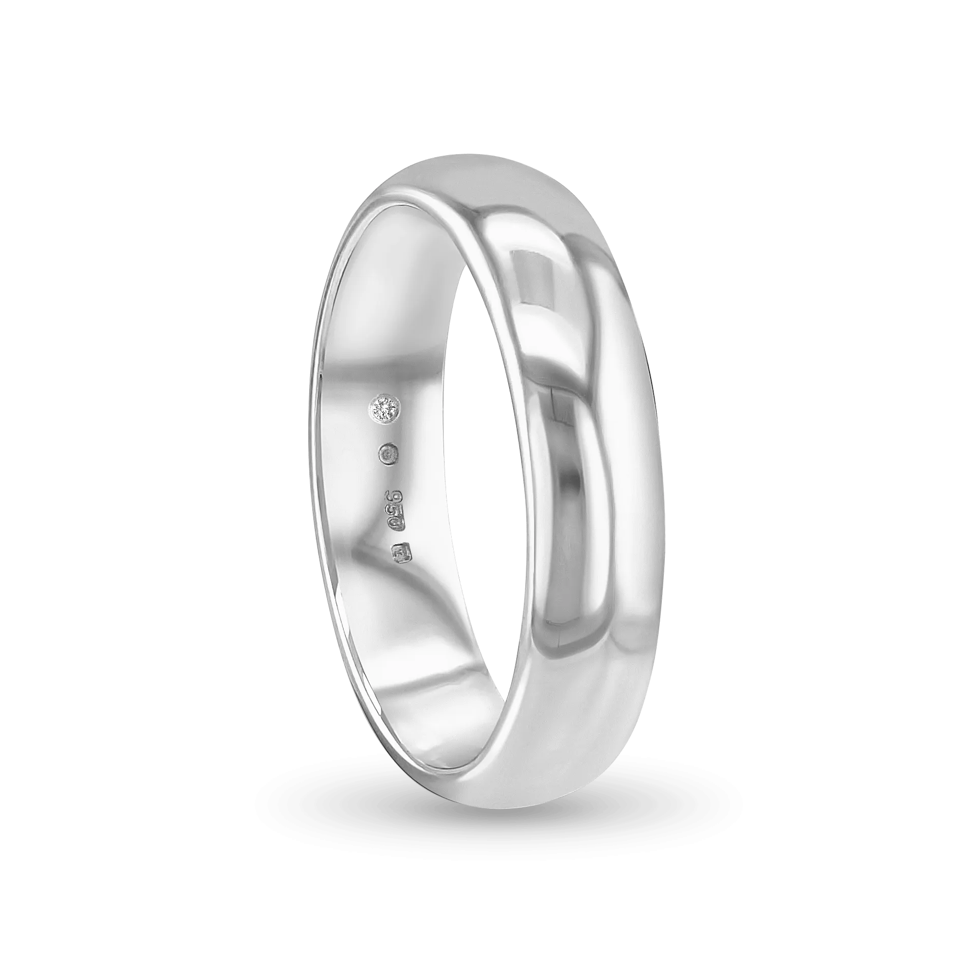 The CB Gentlemans Court Shaped Wedding Ring