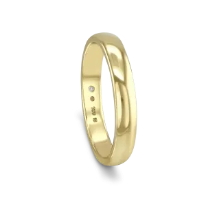 The CB Gentlemans Court Shaped Wedding Ring