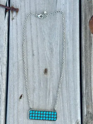 The Mexa Turquoise Bar Necklace
