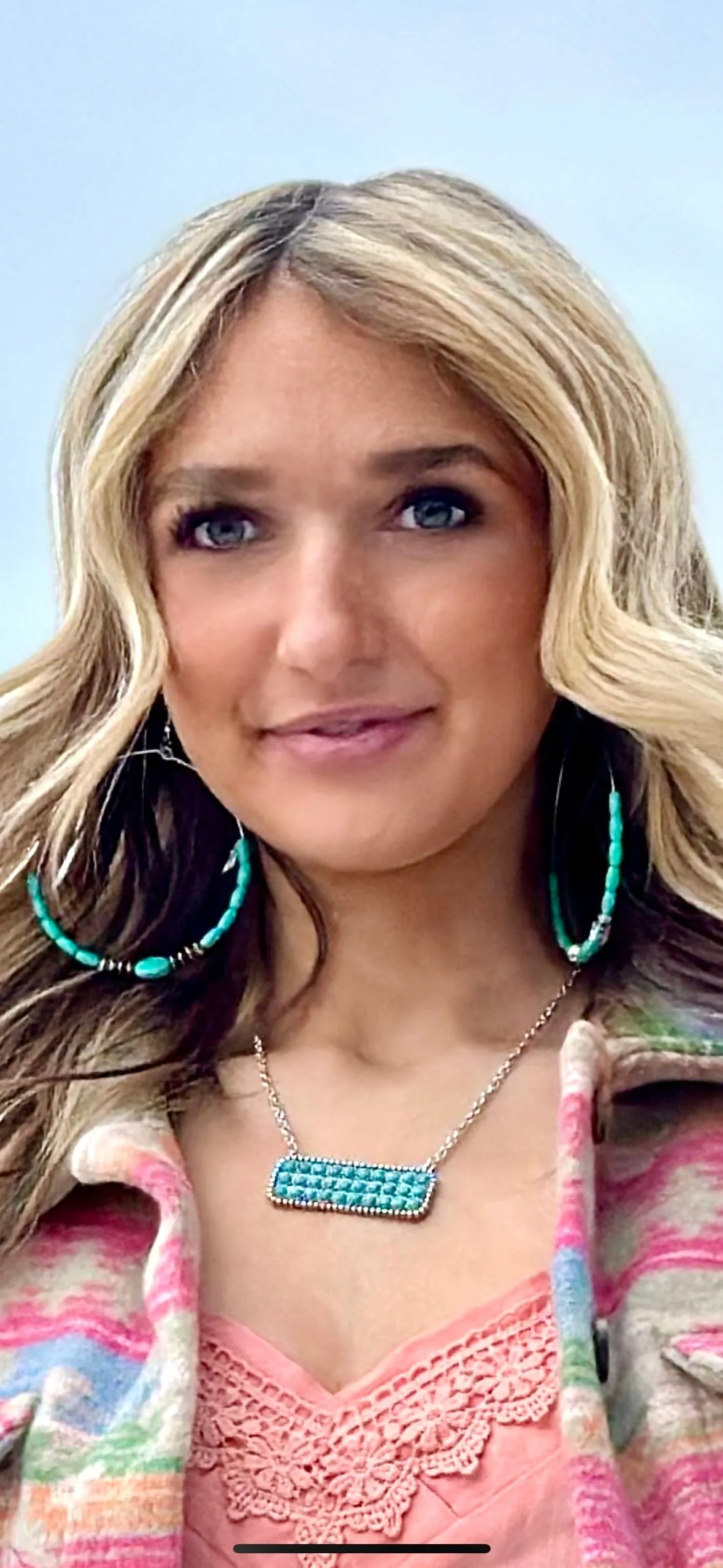 The Mexa Turquoise Bar Necklace