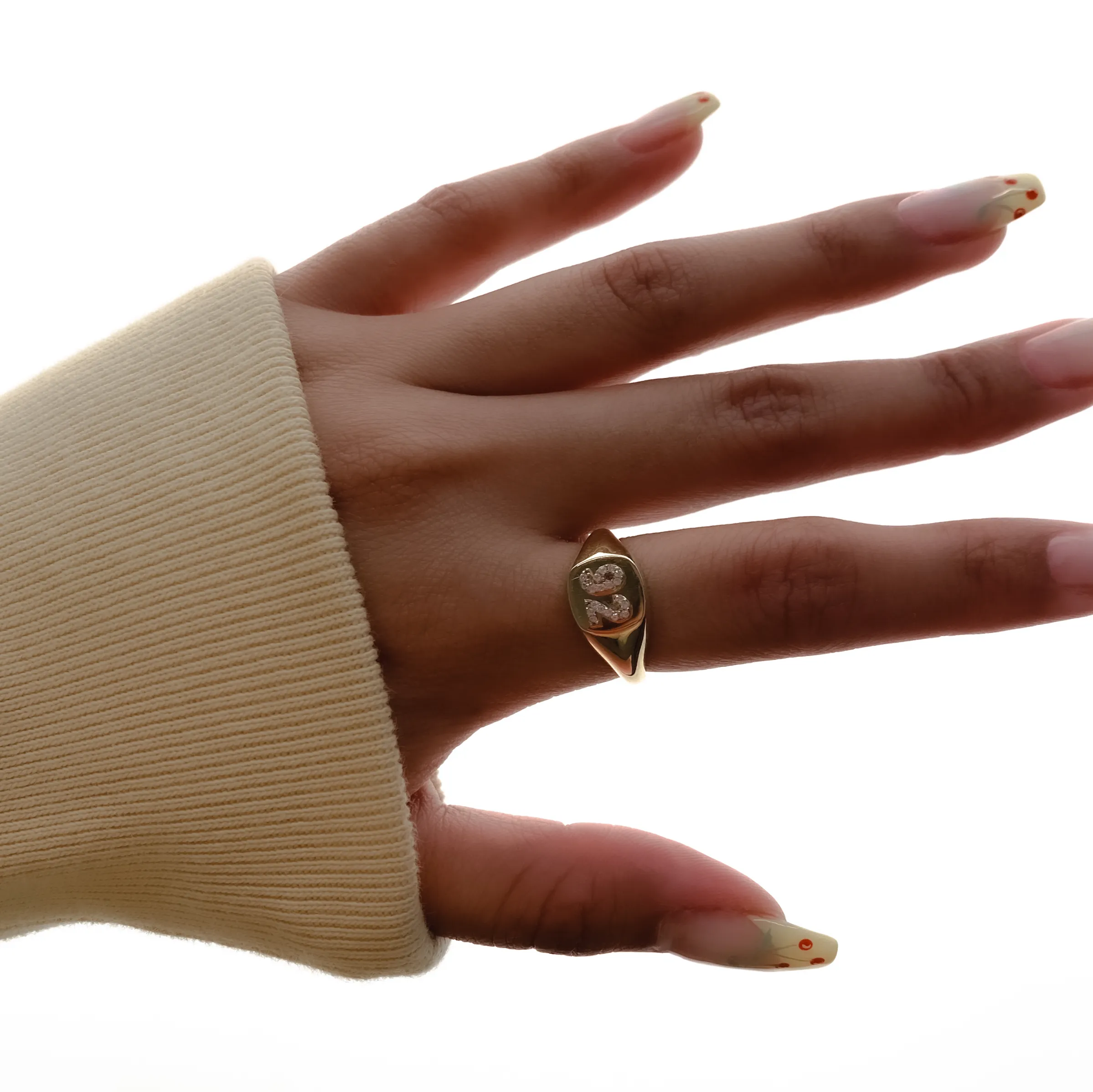 THE TINY VARSITY SIGNET RING