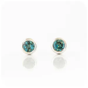 The Tube, London Blue Topaz Stud Earring