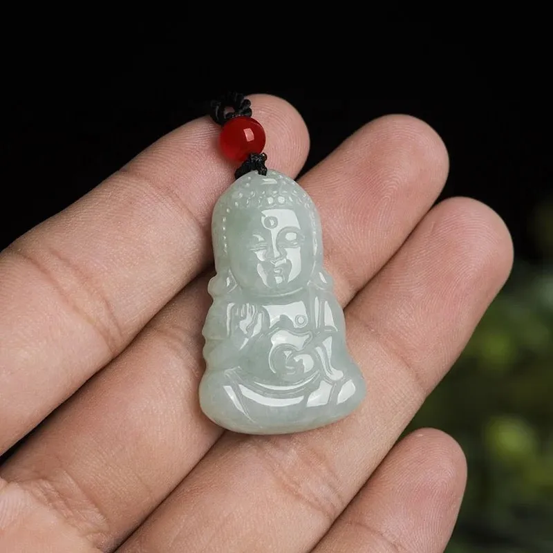 The Vault | Premium Myanmar Natural Hand Carved Jadeite Circular Pendant Necklace