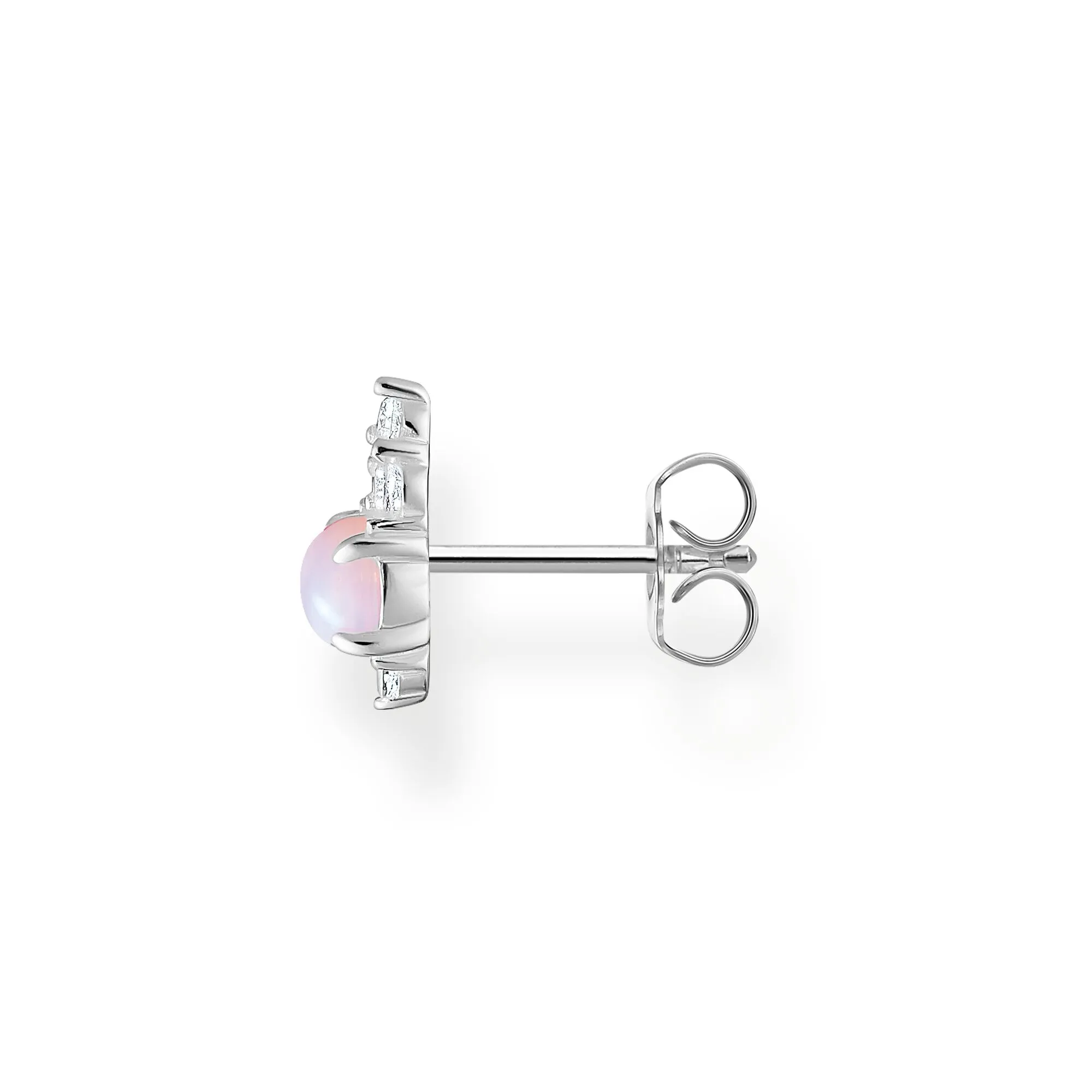 Thomas Sabo Single Ear Stud Vintage Shimmering Pink Opal-coloured Stone H2181-166-7