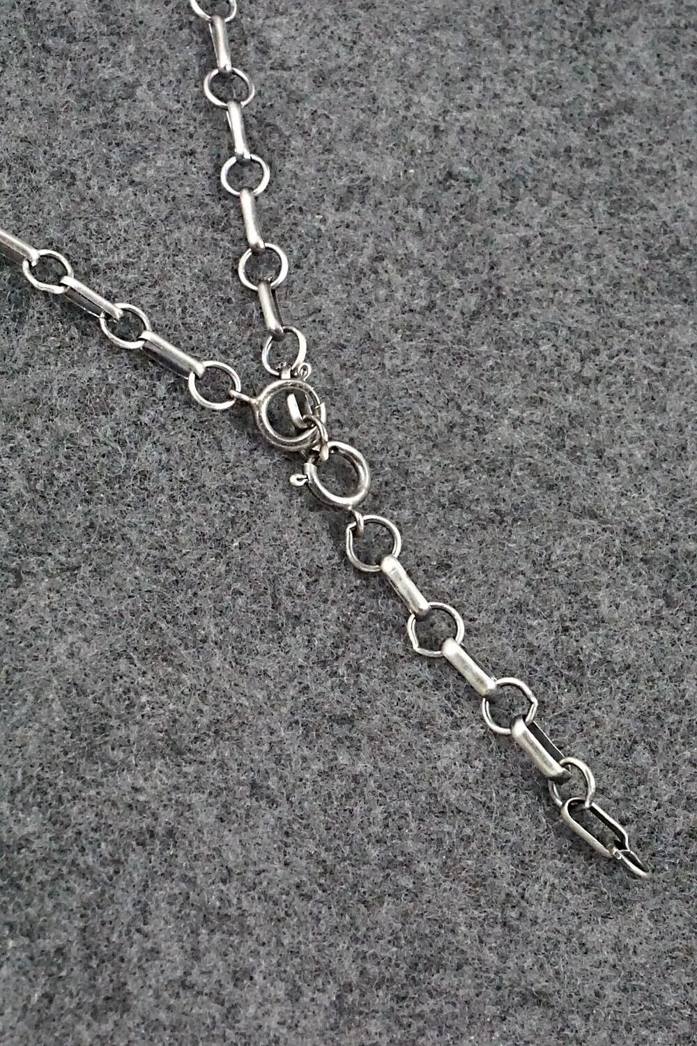 Turquoise, Coral & Sterling Silver Necklace - Paul Largo