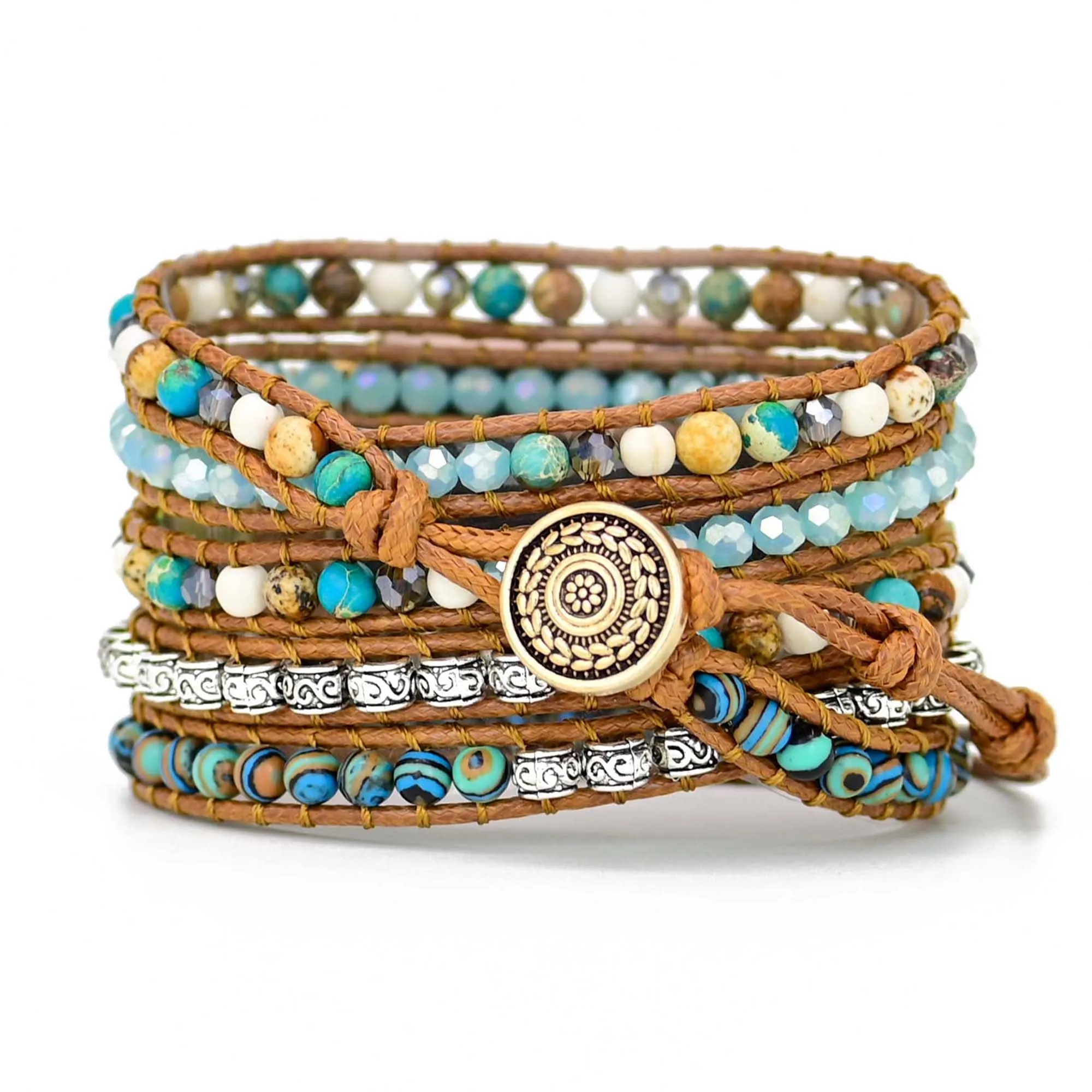 Western Turquoise Bohemian Wrapsody Bracelet Band For Apple Watch