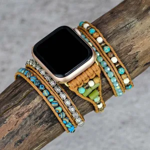 Western Turquoise Bohemian Wrapsody Bracelet Band For Apple Watch