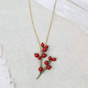 Winterberry Pendant Necklace