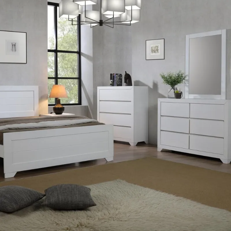 Zircon White Painted 4 Drawer Chest