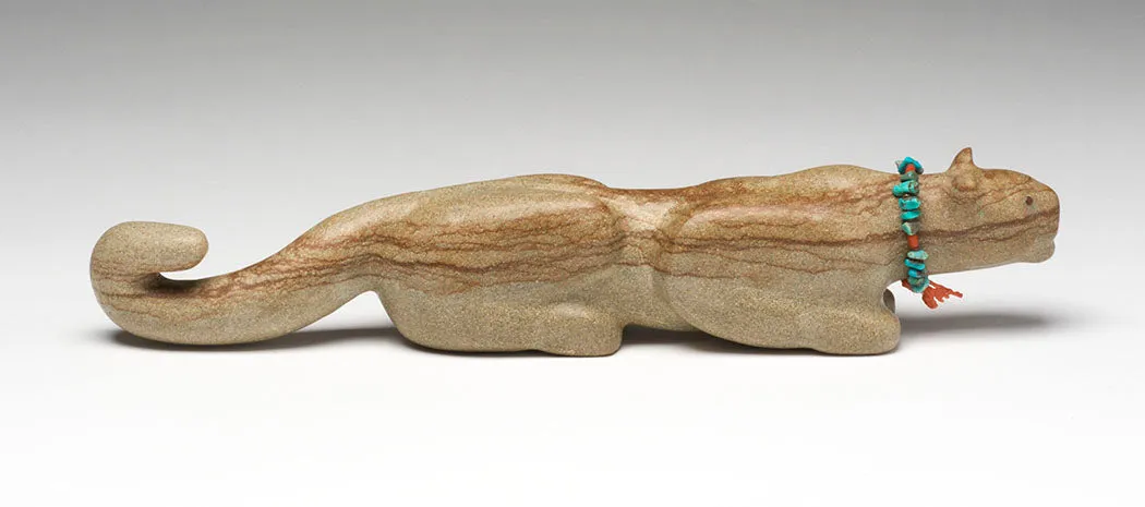Zuni Travertine Mountain Lion